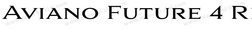 Aviano Future 4 Regular字体转换